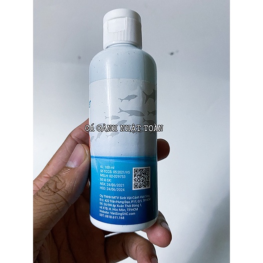 VI SINH FRESH BOOSTER ĐIỀU HÒA BỂ CÁ CẢNH VIỆT SING CHAI 100ML