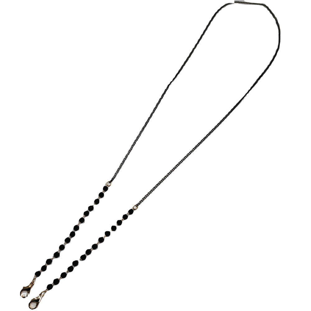 Dây đeo gắn khẩu trang 72cm đính ngọc trai nhân tạo thời trang