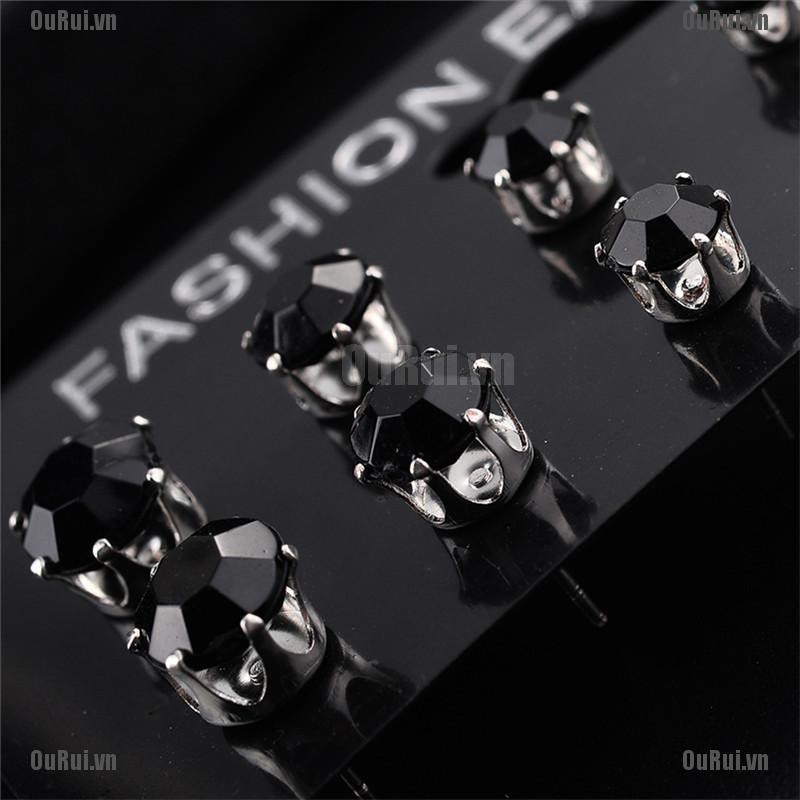 Set 6 / 12 Đôi Bông Tai Đính Đá Thời Trang Cho Nữ