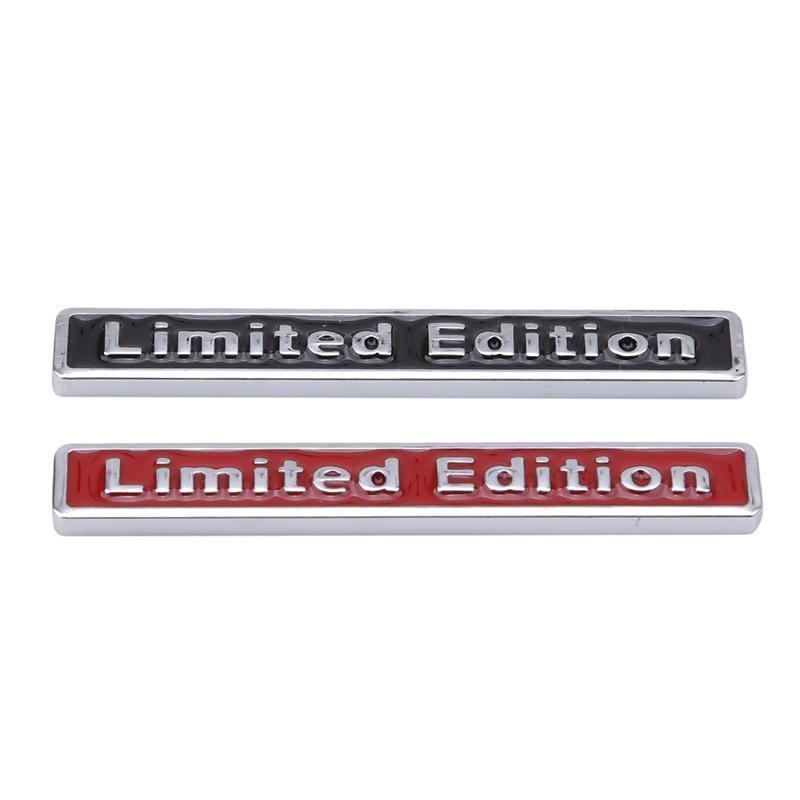 Miếng dán bằng kim loại họa tiết chữ Limited Edition 3d trang trí xe hơi