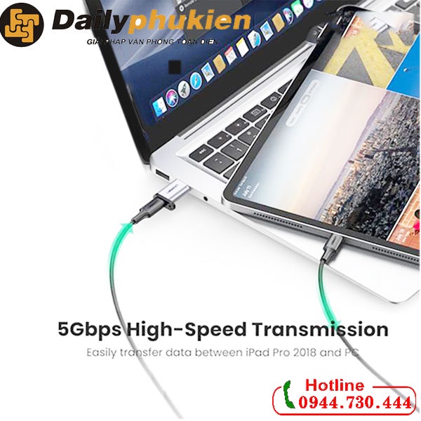 Đầu chuyển đổi USB 3.0 sang USB Type C Ugreen 50533 chính hãng dailyphukien