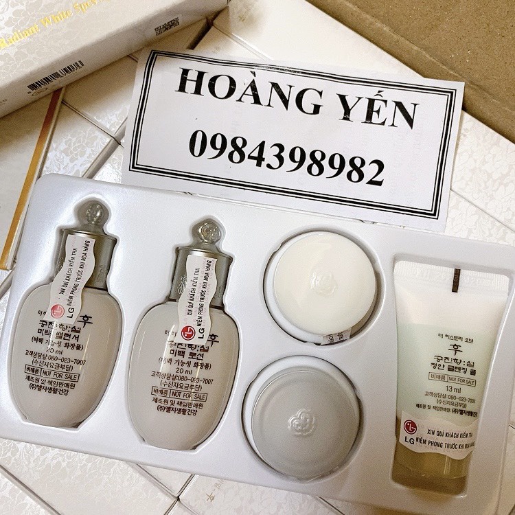 [XẢ KHO-DATE 2024]Set whoo dưỡng trắng mini Whoo Seol Radiant White Special Gift Set