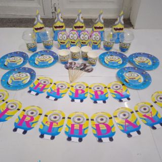 Combo trang trí sinh nhật chủ đề minion