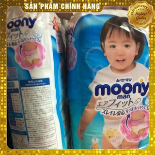 [HCM] Tả/Bỉm Moony NỘI ĐỊA NHẬT Dán/Quần Đủ size NB90,S84,M64,L54,XL38