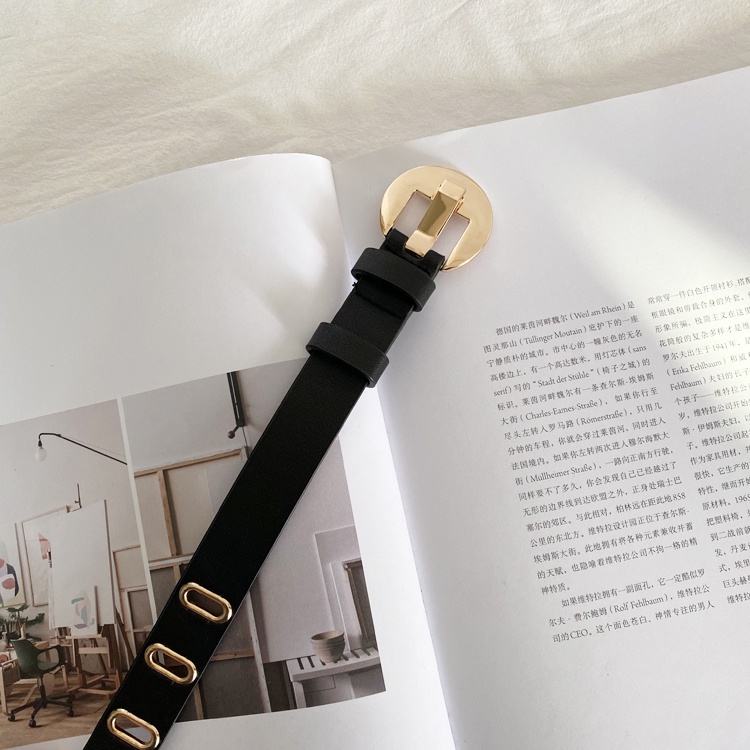 Thắt Lưng Da Phong Cách Hàn Quốc Cổ Điển Dành Cho Nữ