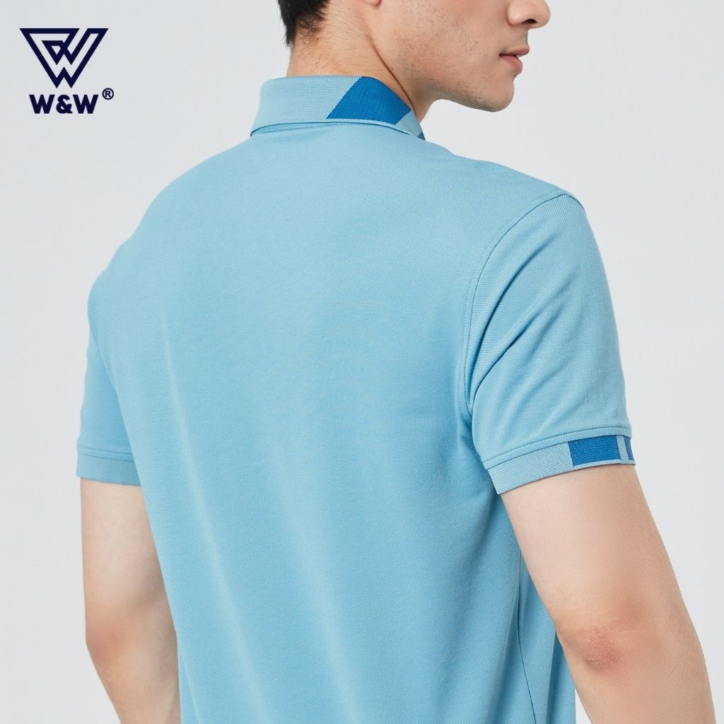 Áo Polo Nam Tay Ngắn W&amp;W Dáng Regular Fit Thoải Mái Phù Hợp Nhiều Vóc Dáng, Chất Vải Mềm Nhẹ Siêu Thoáng Mát WPO88R