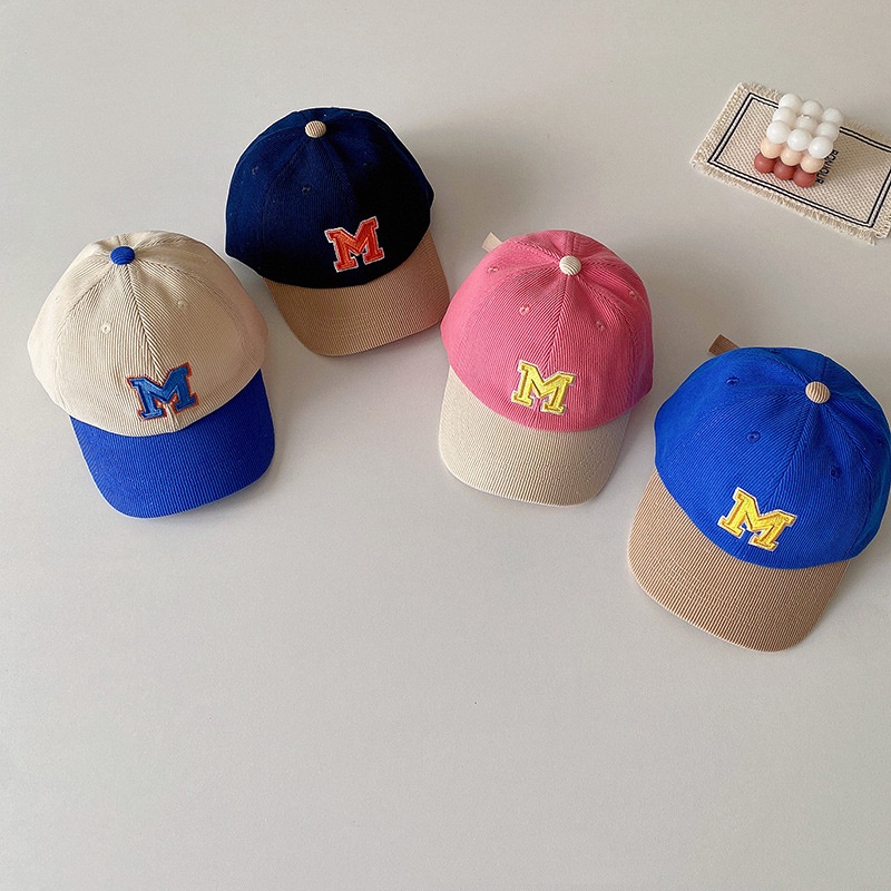 Nón Lưỡi Trai Thêu Chữ M Phong Cách Cổ Điển Đơn Giản Mới