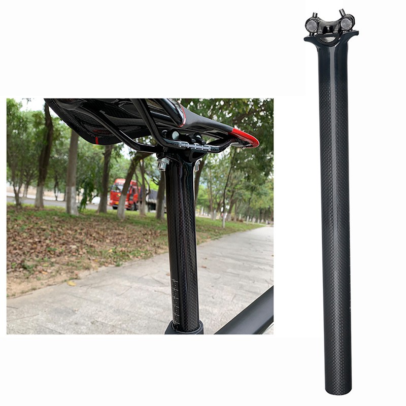 Thanh Cốt Yên Xe Đạp Chất Liệu Sợi Carbon Kích Thước 27.2x350mm