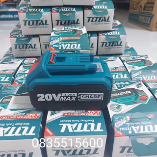 PIN 20V LITHIUM TOTAL TFBLI2002  PIN 20V/4AH TOTAL  PIN SẠC ION