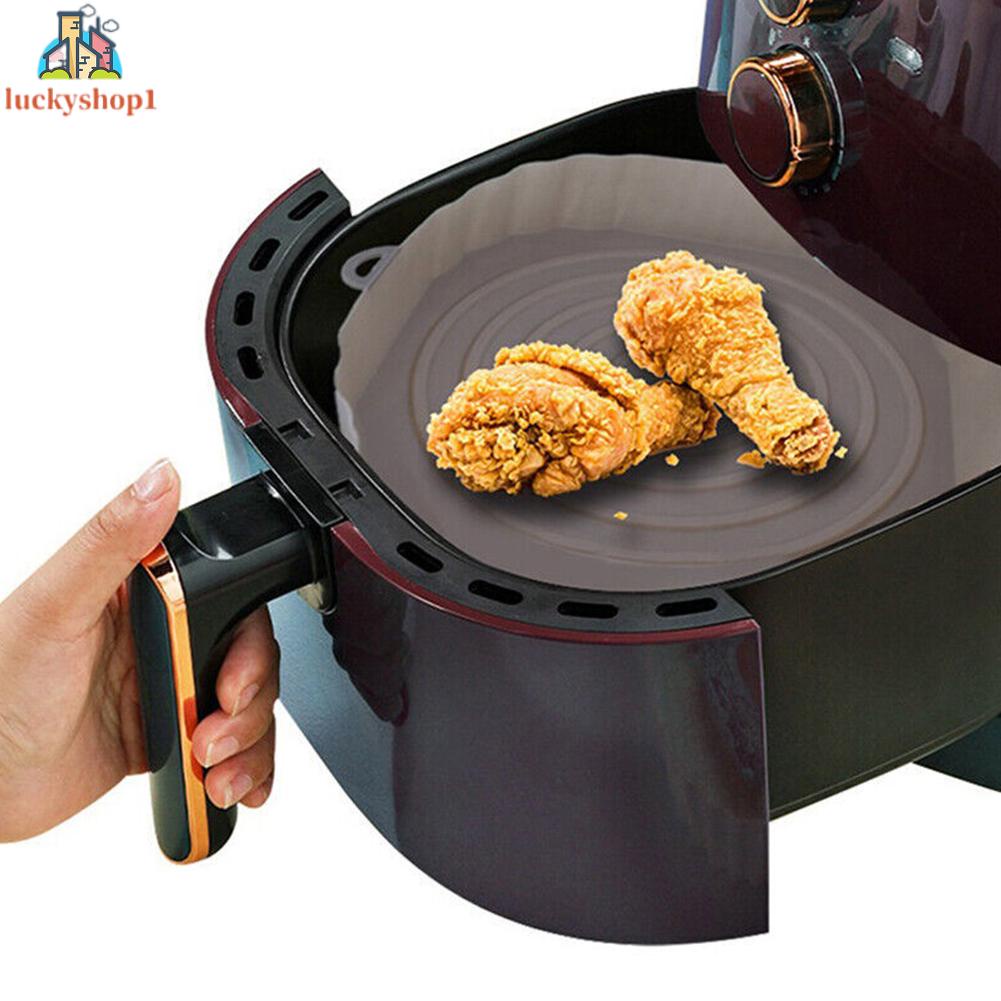 Mới không dính Silicone Oil Air Fried Pan Silicone Baking Pan Không khí Fried Pan Khay tái sử dụng Silicone Baking Pan