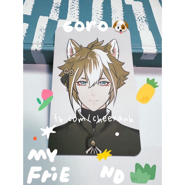 [có sẵn] thẻ hình bo góc genshin impact ver học sinh by cheexanh