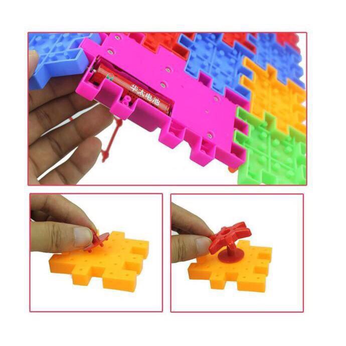 Đồ Chơi Ghép Hình Trí Tuệ Cho Bé Funny Bricks 81 Chi Tiết - Chạy Động Cơ Bằng Pin