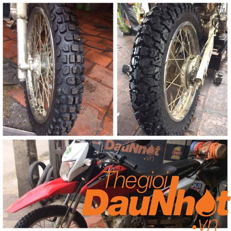 Lốp gai chân chó size 2.50-17, 2.75-17, 3.00-17 và 3.50-17 dùng cho các dòng xe phổ thông, xe độ
