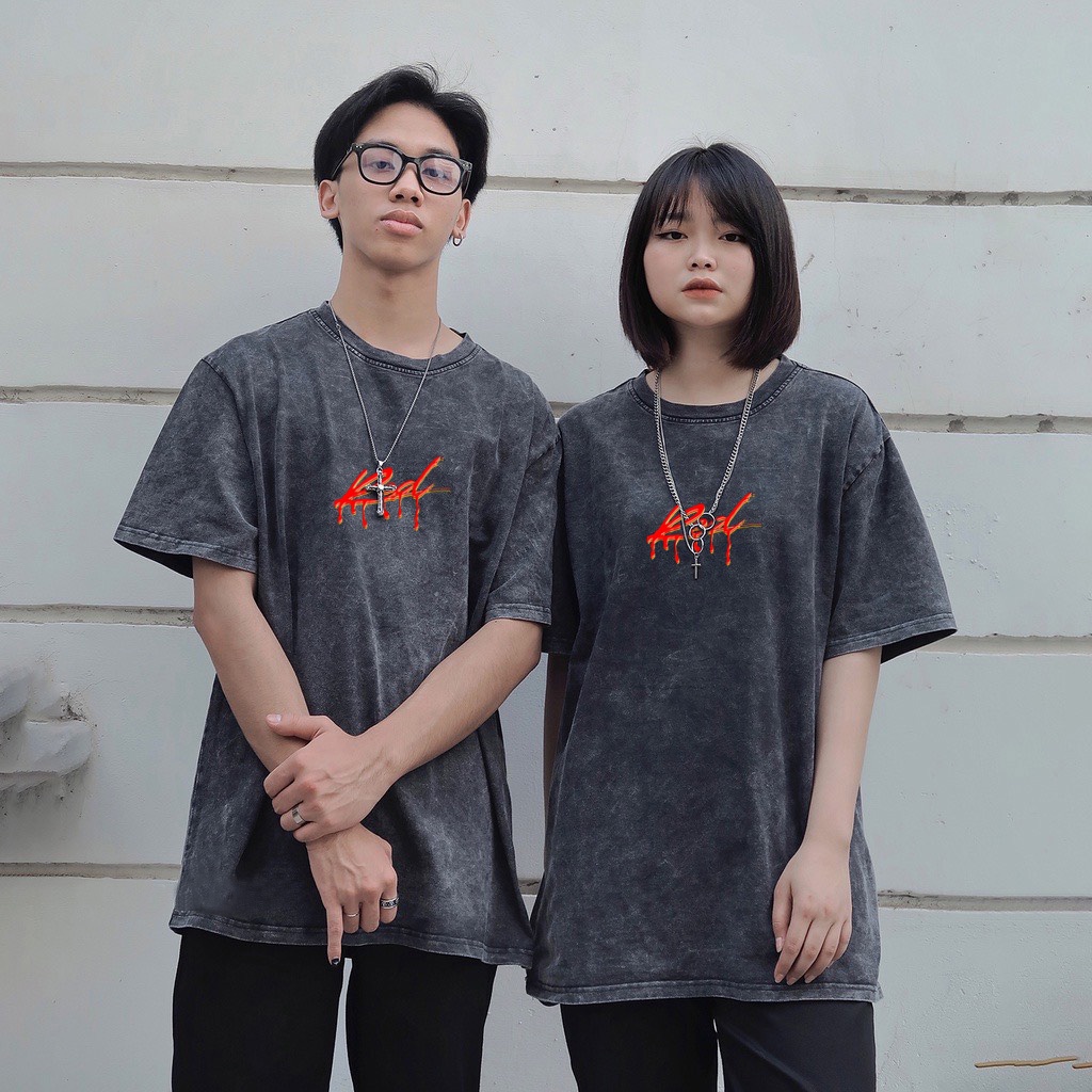 Áo Thun RED Ulzzang Unisex 3 Màu- Áo Phông BASIC Tay Lỡ Nam Nữ 100% Cotton  - OCEAN.CLO