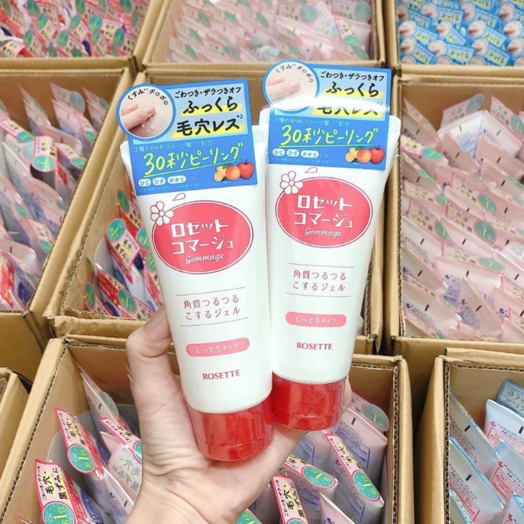 Gel Tẩy Tế Bào Da Chết Rosette Màu Hồng Nhật Bản