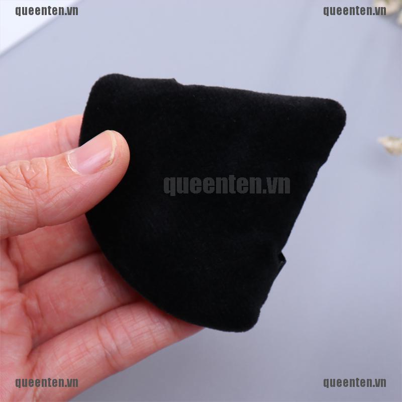 Mút Trang Điểm Mini Hình Tam Giác Bằng Vải Nhung Cotton Satin