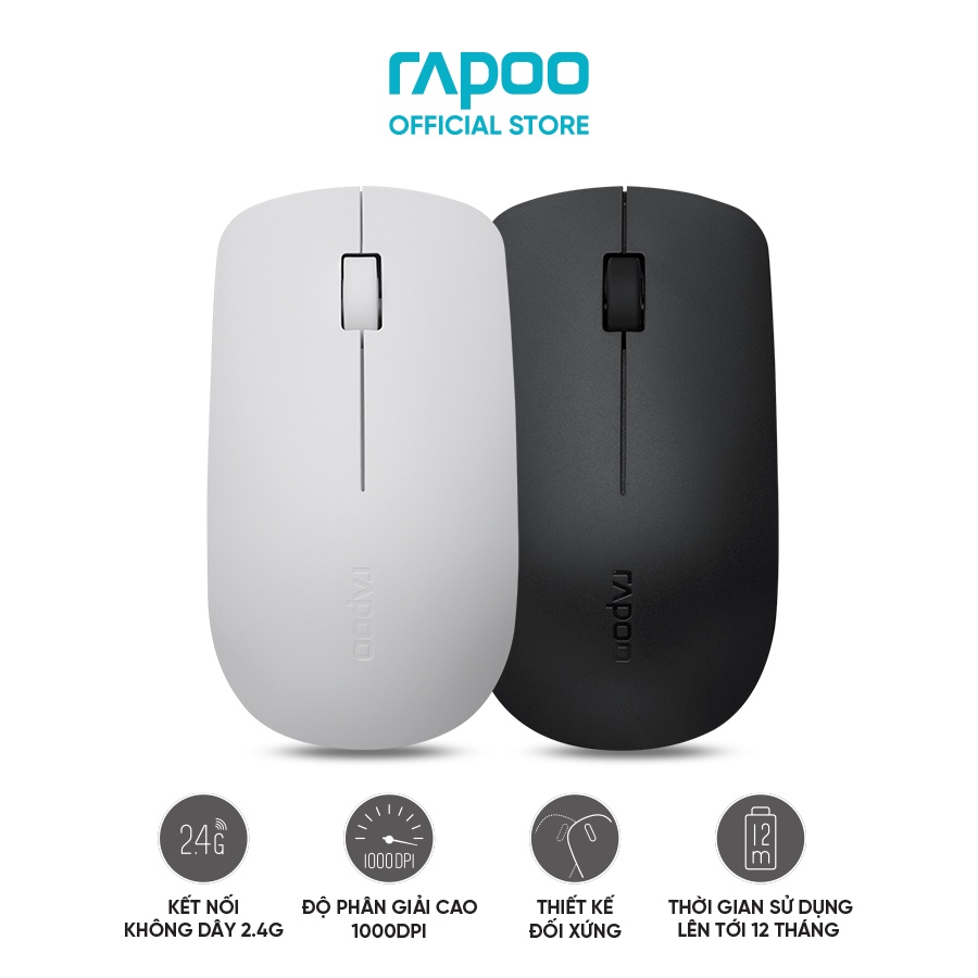 Chuột Không Dây Rapoo M20 Plus Đen / M21 Silent