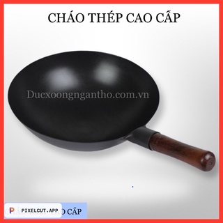 CHẢO THÉP CAO CẤP CHỐNG DÍNH TỰ NHIÊN SIZE 32 -34CM - 36Cm