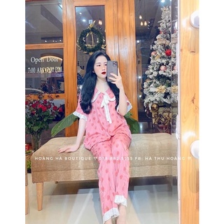 Bộ pizama hồng
