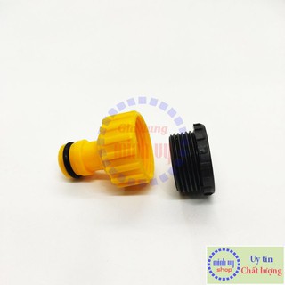  Đầu nối nhanh ren 21mm 27mm ra đầu nối nhanh 16mm , Khớp nối nhanh đực nối vòi nước ren 21 27