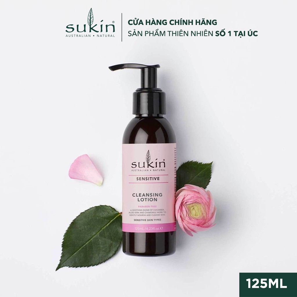 Sữa Rửa Mặt Dành Cho Da Nhạy Cảm Dạng Lotion Sukin Sensitive Cleansing Lotion 125ml | BigBuy360 - bigbuy360.vn