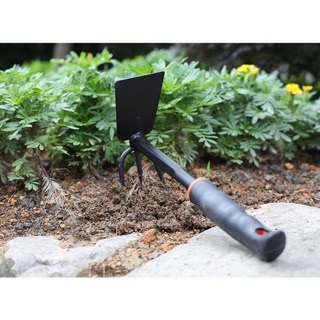 [SALE 10%] Dụng cụ làm vườn cuốc, cào 2 trong 1 dài 30cm tiện dụng