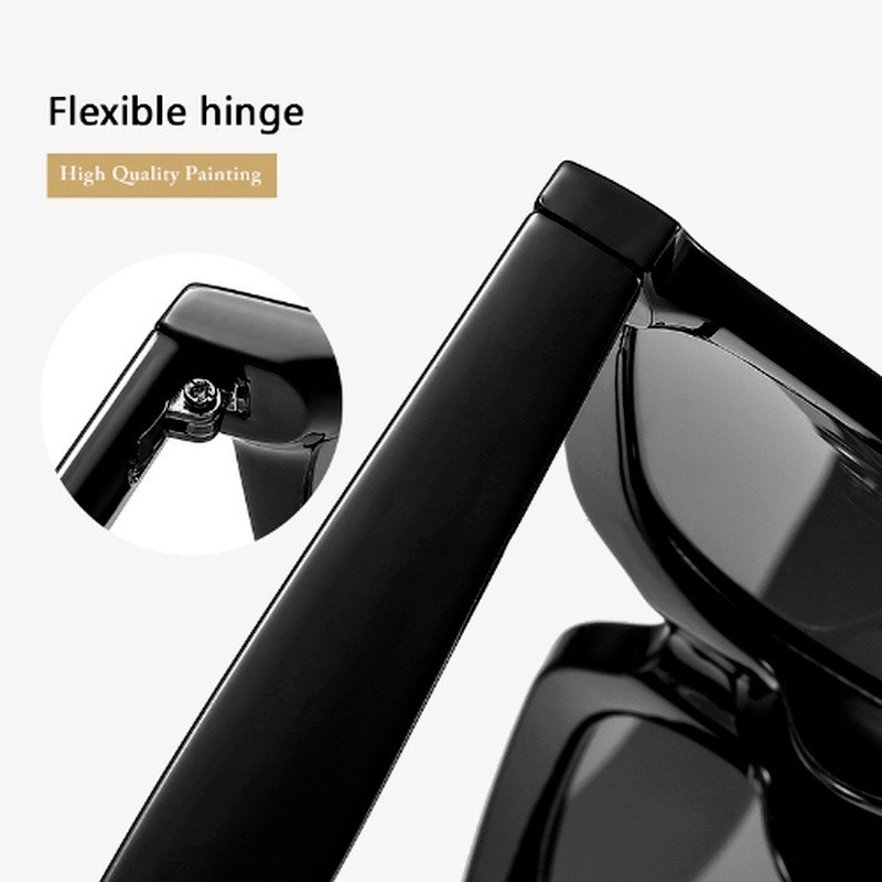 (KIQI-FASHION) COD Kính Mát Gọng Vuông Chống Tia Uv400 Phong Cách Cổ Điển Thời Trang Cho Nam Và Nữ