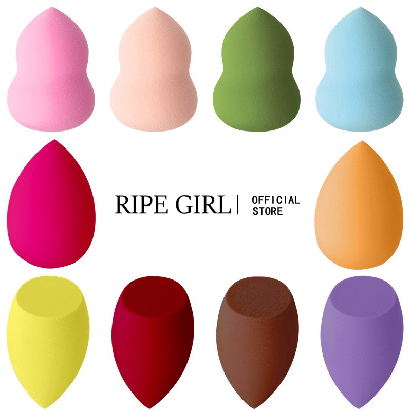BEAUTY BLENDER (Hàng Mới Về) Mút Trang Điểm Ripe Hình Giọt Nước Tiện Dụng