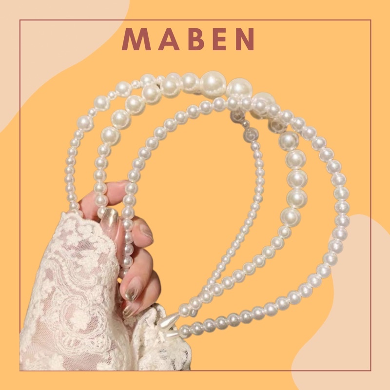 Cài tóc đính hạt nhiều mẫu - băng đô tóc dễ thương - Maben