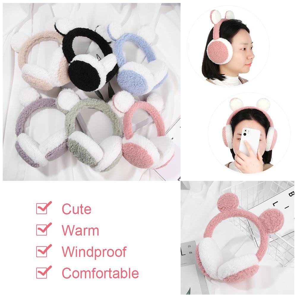 Chụp Tai Giữ Ấm Chống Gió Chất Liệu Lông Nhung BORAG Dành Cho Nữ