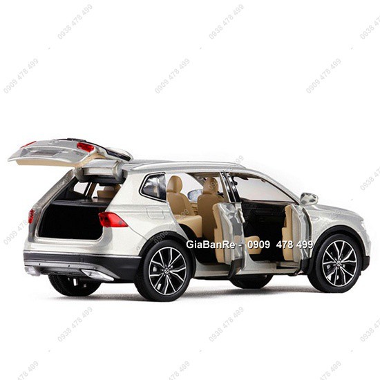 Xe Mô Hình Kim Loại Vw Tiguan L Tỉ Lệ 1:32 - Mở 4 Cửa - Trắng - 9899.3