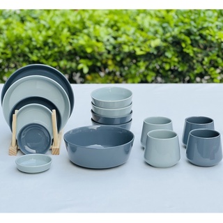 Bộ bát đĩa sứ Mono 4 người 15 món - Erato - Hàng nhập khẩu Hàn Quốc