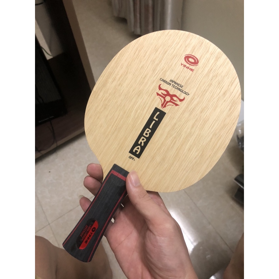 Vợt bóng bàn Akari/Yinhe 5 lớp gỗ 2 lớp carbon - Bề mặt gỗ limba