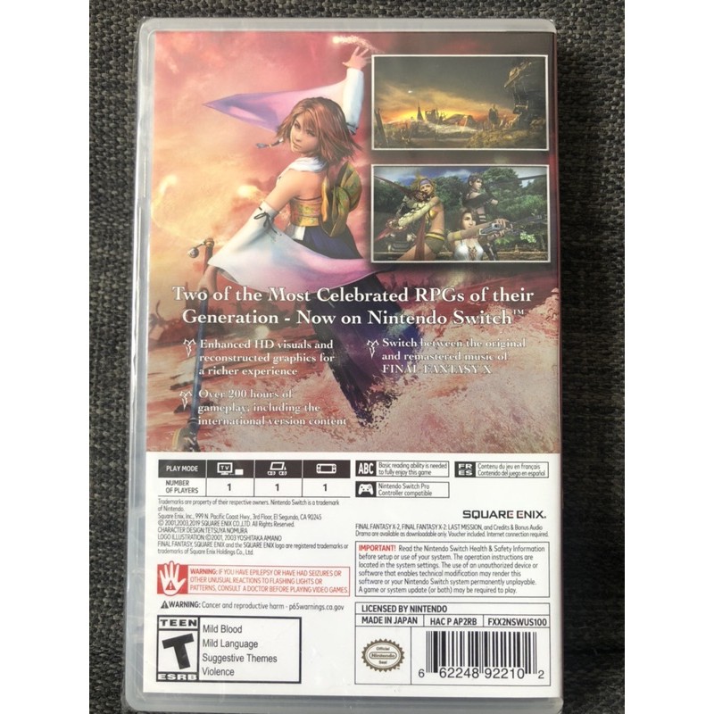 Final Fantasy X/X2 X X2 trò chơi Nintendo Switch new 100% nguyên seal