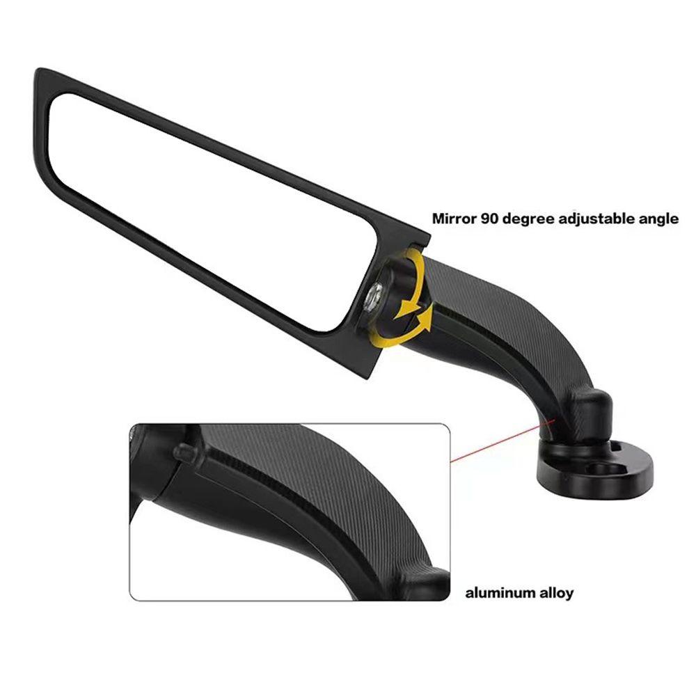 BTLIMER 1 Cặp Gương Chiếu Hậu Gắn Cánh Gió Xe Máy