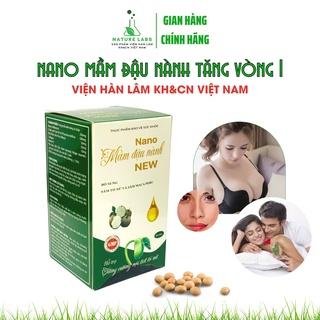 Viên uống nano mầm đậu nành tăng vòng 1, ngủ ngon, giảm cân, dưỡng da, tăng cường sinh lý nữ Nature Labs, hộp 60 viên