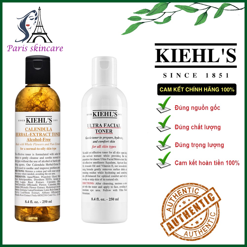 [ shop mới ưu đãi ]  (250ml) Toner Hoa Cúc và dưỡng ẩm Kiehls - làm mềm da, chống oxy hóa  – vị cứu tinh cho da dầu mụn