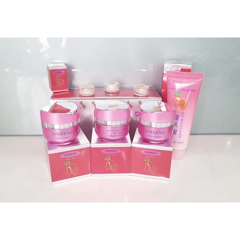 Bộ Mỹ Phẩm Ngăn Ngừa Nám Tàn Nhang Dưỡng Trắng Da Ginseng Nhân Sâm ( Chính Hãng )