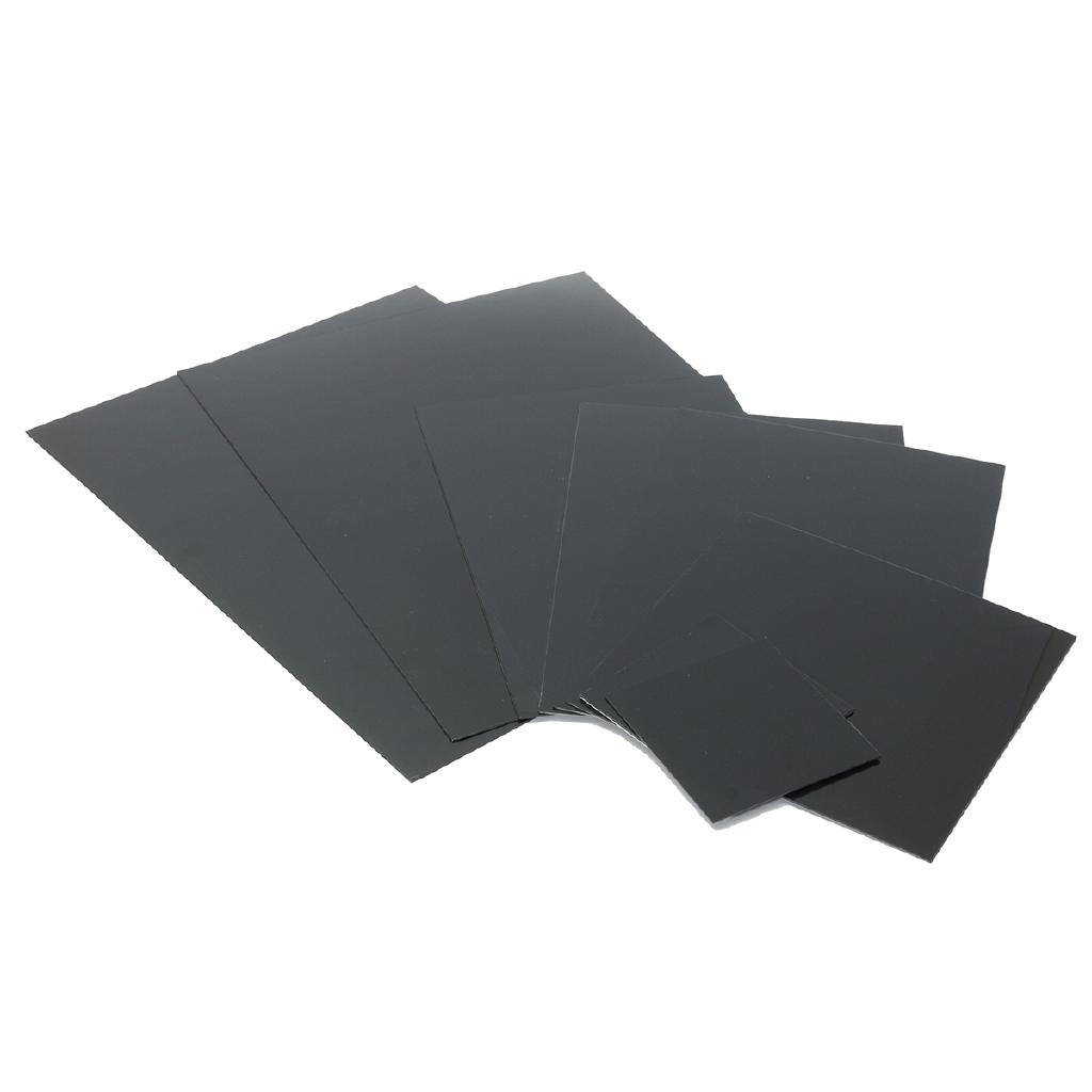 1 Tấm Nhựa ABS Mềm Mịn Dày 1 /1.5 /2mm Màu Đen