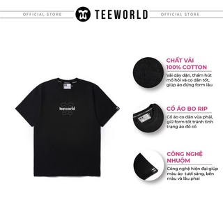 Áo thun Teeworld Logo New T-shirt Nam Nữ Trắng Đen Form Rộng Unisex