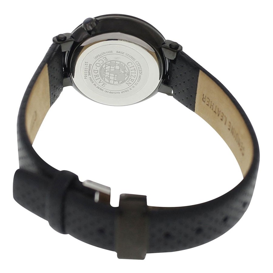 Đồng Hồ Nữ Citizen Dây Da EW1794-05E - Mặt Đen (Sapphire)