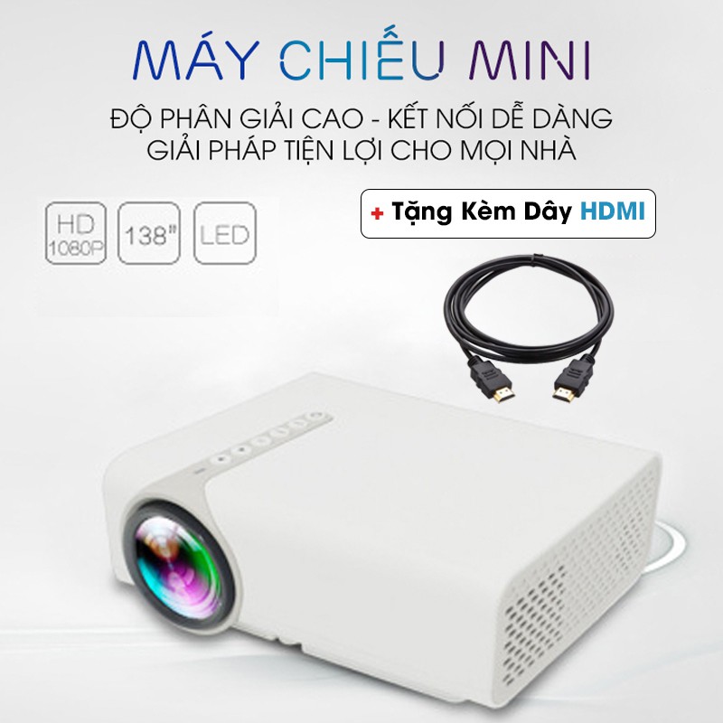 Máy Chiếu Mini YG530, Máy Chiếu Bluetooth  Chính Hãng LEJIADA Kết Nối Không Dây Với Điện Thoại Chiếu Phim Giá Rẻ