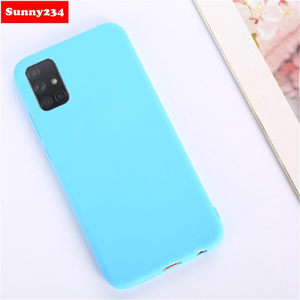 Ốp điện thoại silicon mềm phong cách đơn giản cho Samsung Galaxy A21S S10 Lite 2020 Note 10 Lite A01 A21 A11 A41 M11