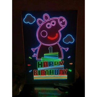 Đèn Flex Neon Sign HAPPY BIRTHDAY uốn chữ, hình theo yêu cầu