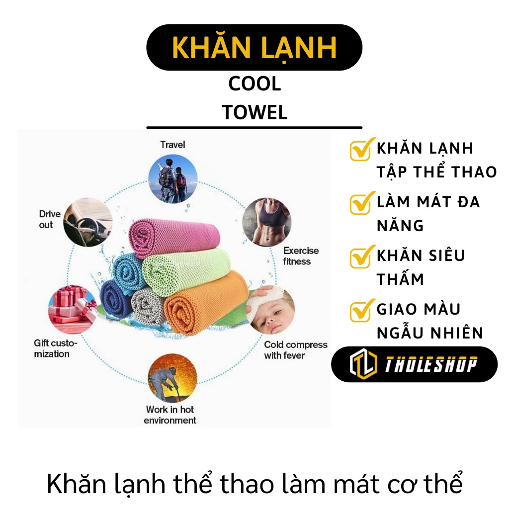 Khăn Lạnh Thể Thao - Khăn Tập Gym, Thể Dục Thấm Hút Mồ Hôi Tốt, Mát Lạnh 3531