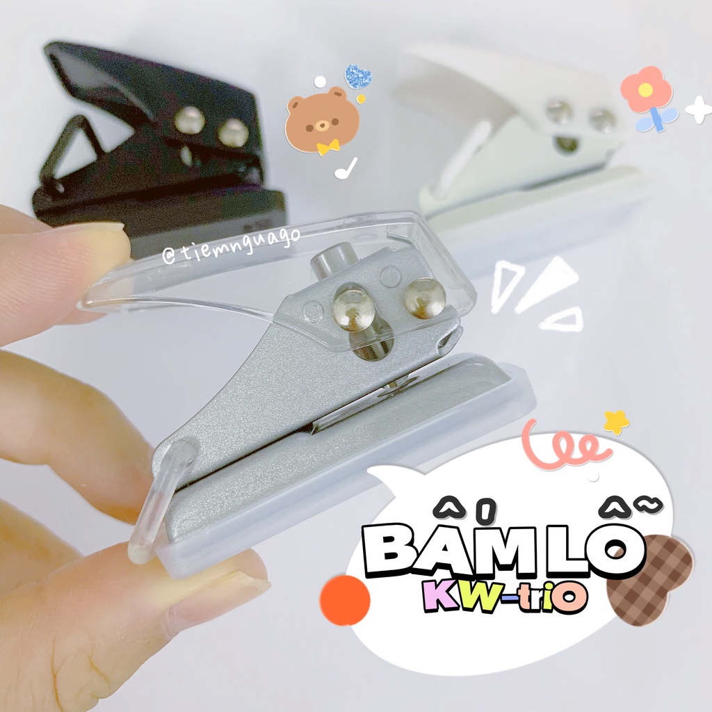 Dụng Cụ Bấm Lỗ Giấy Sổ Còng Binder Planner Bullet Journal Deli Kw-triO - Tiệm Ngựa Gỗ