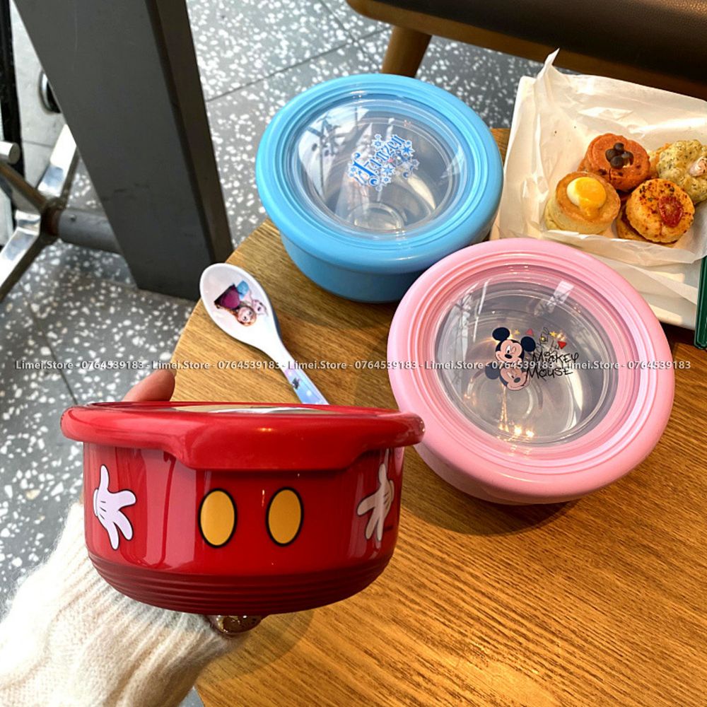 Set 2 tô giữ nhiệt đựng thức ăn hình Frozen Car