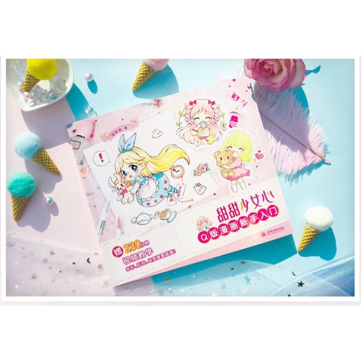 Tập tranh minh họa vẽ Chibi - Vở tập vẽ Điềm Điềm Thiếu Nữ