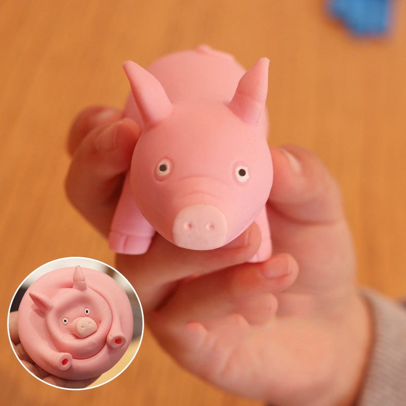 Heo Xả Stress SQUISHY Đáng Yêu Giúp Giảm Căng Thẳng, Lợn Bóp Co Dãn Chất Liệu TRP Xả Stress Hiệu Qủa