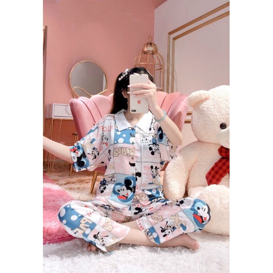 sét lụa pizama dài